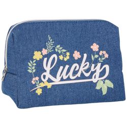 Lucky Brand 2-Pc. Denim Cosmetic Travel Bag Set
