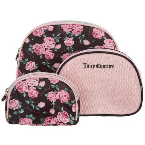 Juicy Couture 4-Pc. Fabric Cosmetic Travel Bag &