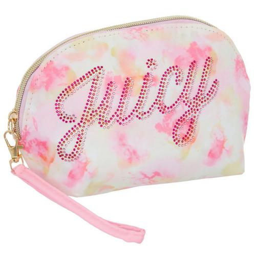 Juicy Couture 2-Pc. Fabric Cosmetic Travel Bag &