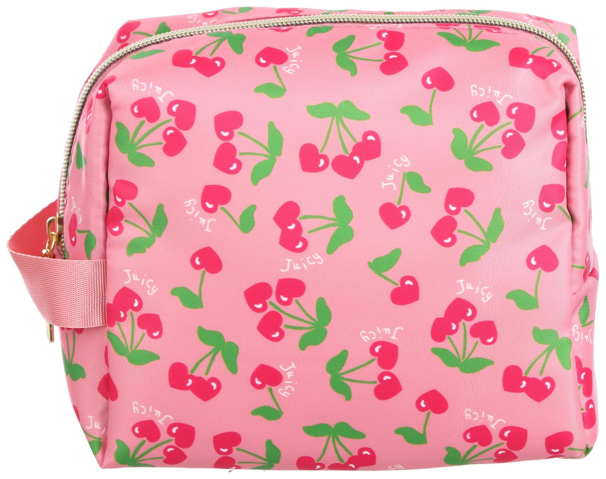 Cherry Hearts Cosmetic Case & Bottle