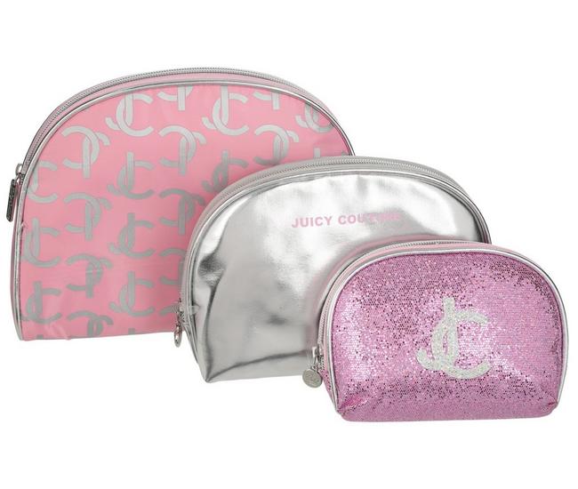 Juicy Couture 4-Pc. Cosmetic Cases & Travel Bottle Set