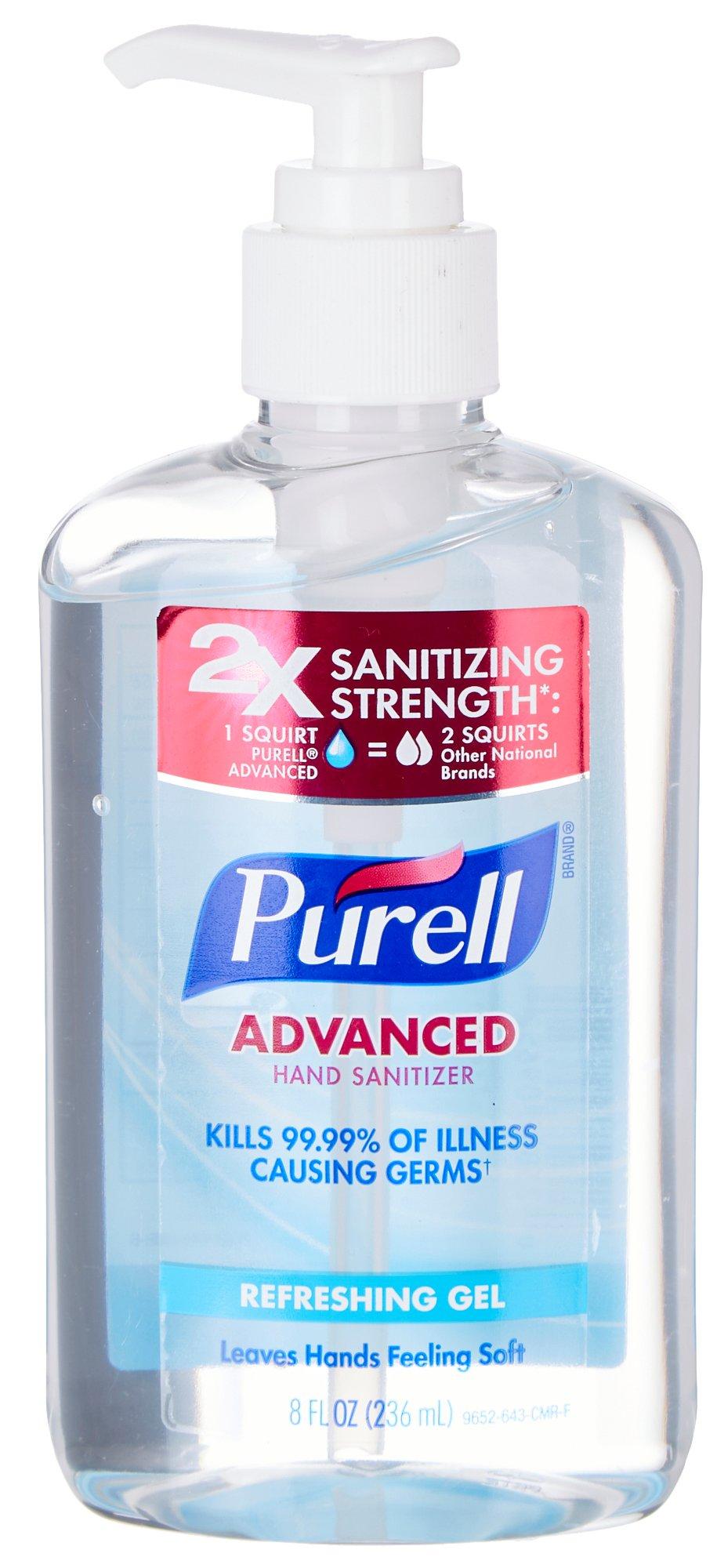Advanced Hand Sanitizer Refreshing Gel 8 Fl.Oz.