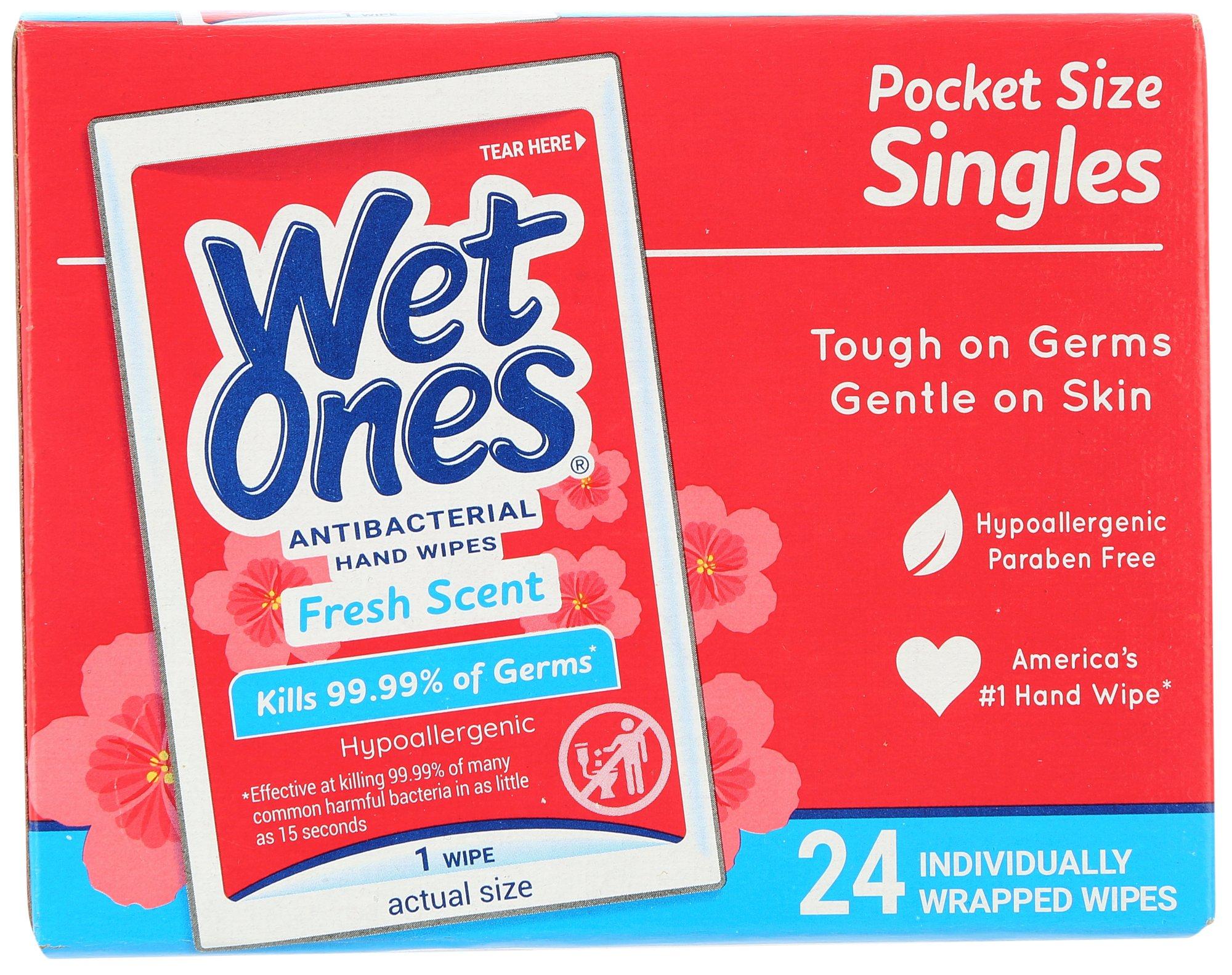 Wet Ones 24-Pack Fresh Scent Hand Wipes Singles