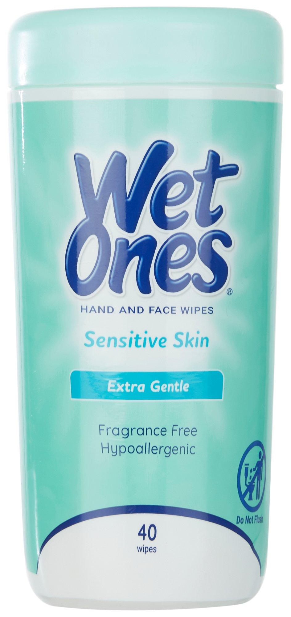 40-Pack Sensitive Skin Antibacterial Hand Wipes