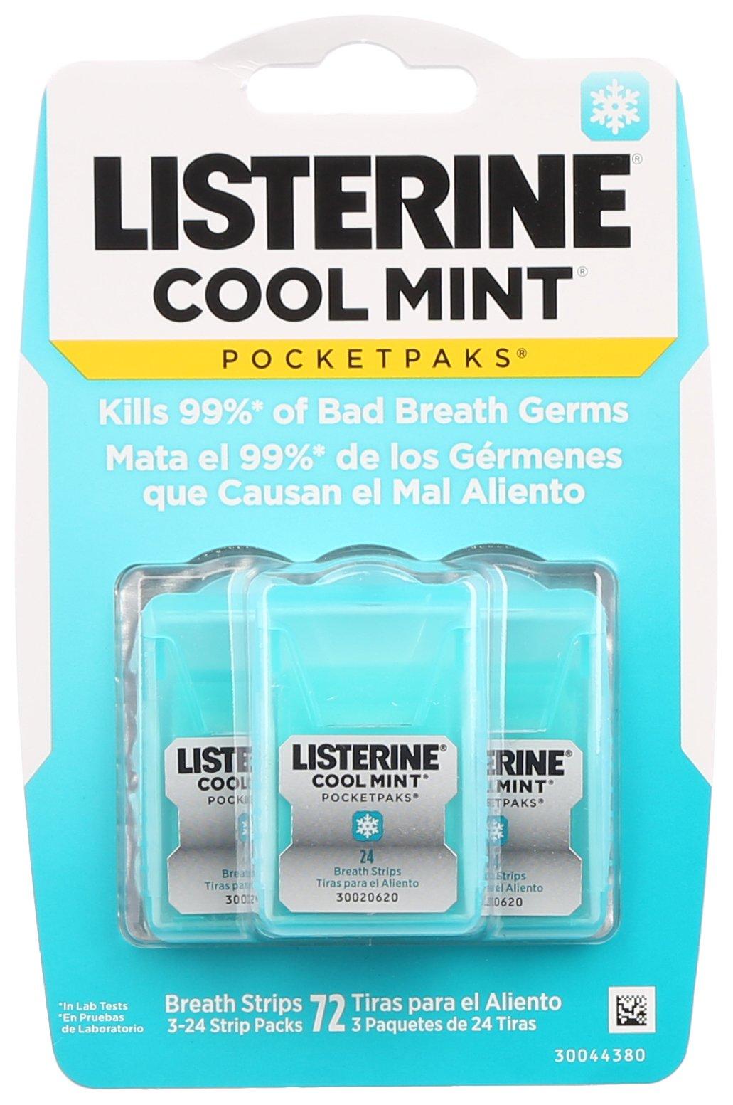 Listerine 72-Pc. Cool Mint Pocketpaks Breath Strips