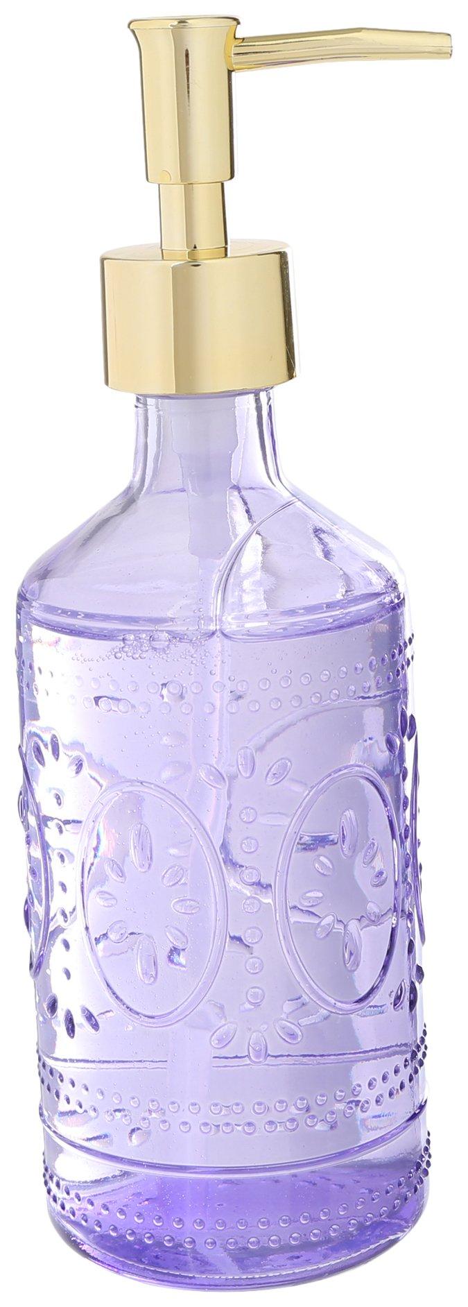 English Lavender Glass Bottle Hand Soap