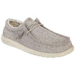 Hey Dude Mens Wally Linen Canvas Casual Shoes