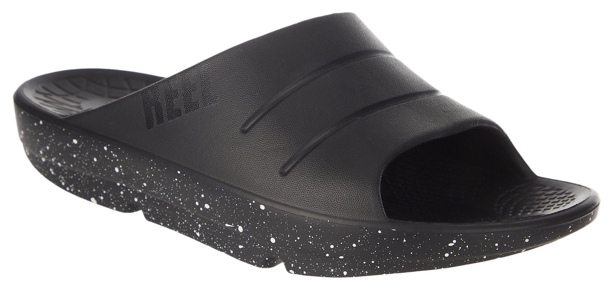 Reel Legends Mens Coast Slide Sandals - Black Spec - 11 M