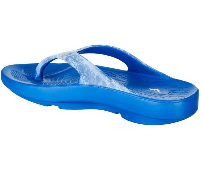 Reel Legends Mens Harbour Flip Flop Sandals - Blue - 12 M