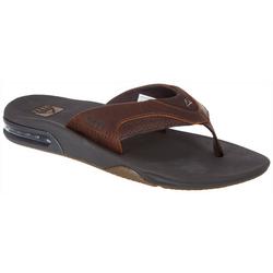 Mens Leather Fanning Sandals