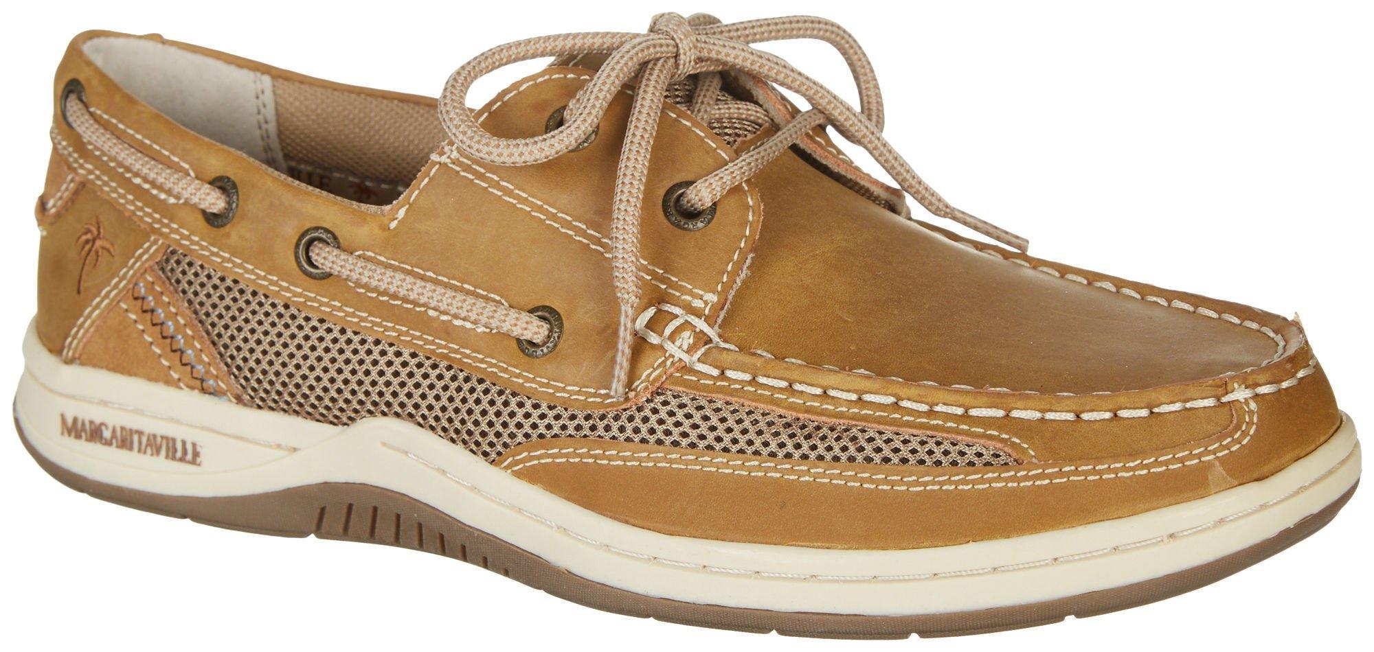 margaritaville men's anchor slip on boat shoe