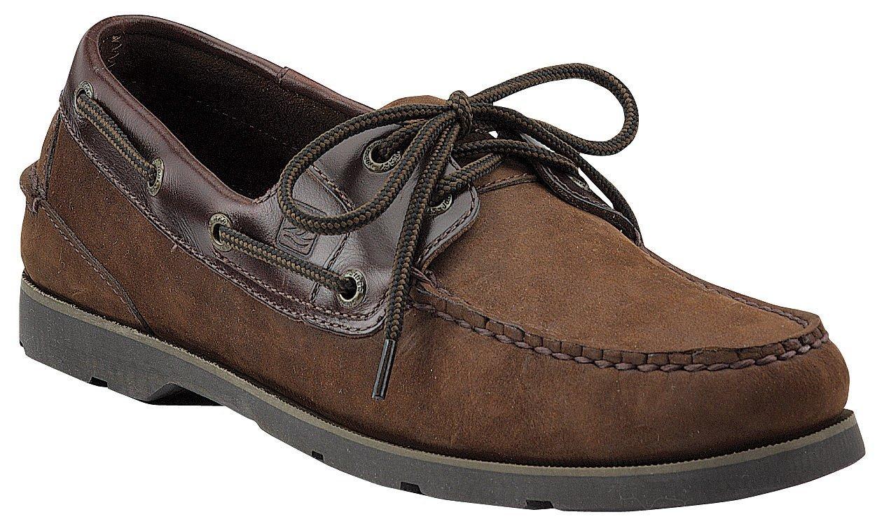 Sperry Mens Leeward 2-Eyelet Brown Boat Shoes