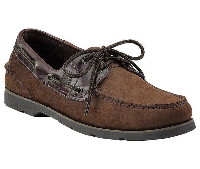Sperry Leeward 2-Eye Mens Brown Buck Boat Shoes