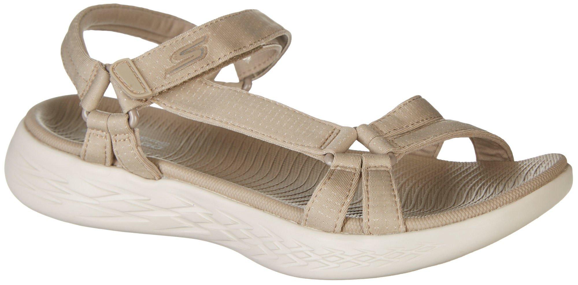 Skechers Women's On-the-Go 600 Brilliancy Ankle Strap Sandal 