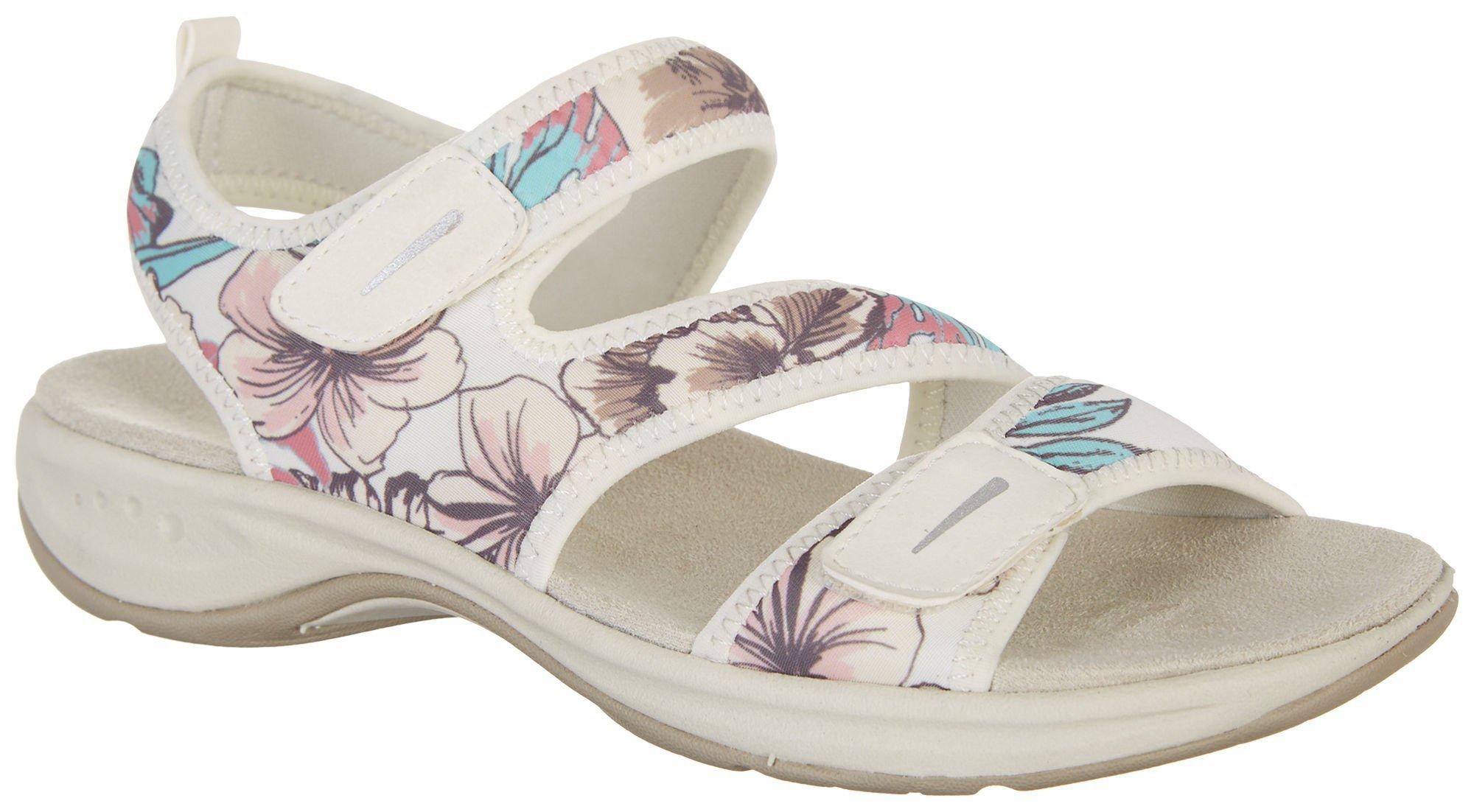 easy spirit white sandals
