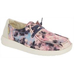 Womens Wendy Tie-Dye Washable Slip On Casual Shoes