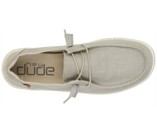 Hey Dude Womens Wendy Solid Washable Slip On Casual Shoes
