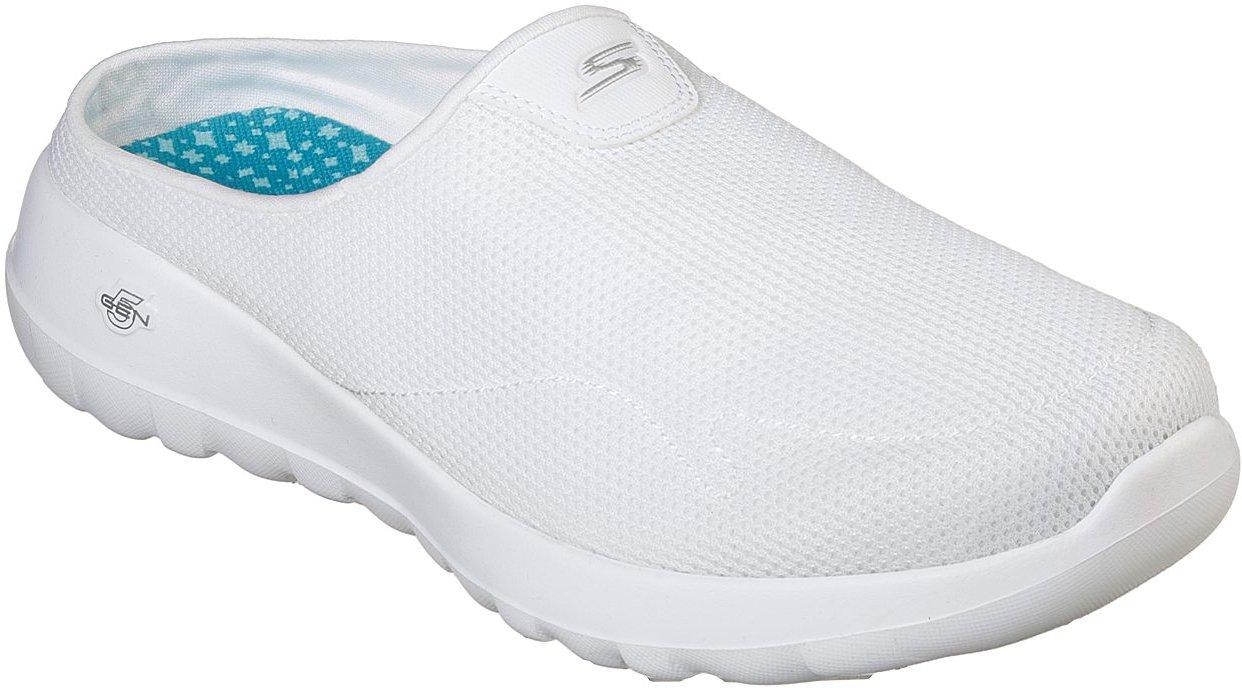 skechers go walk joy suede clogs