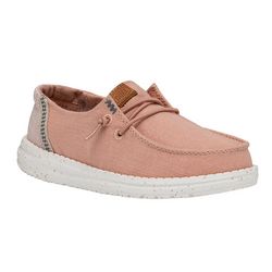 Hey Dude Girls Wendy Youth Washed Canvas Casual Shoes