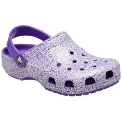 Crocs Girls Classic Glitter Mule