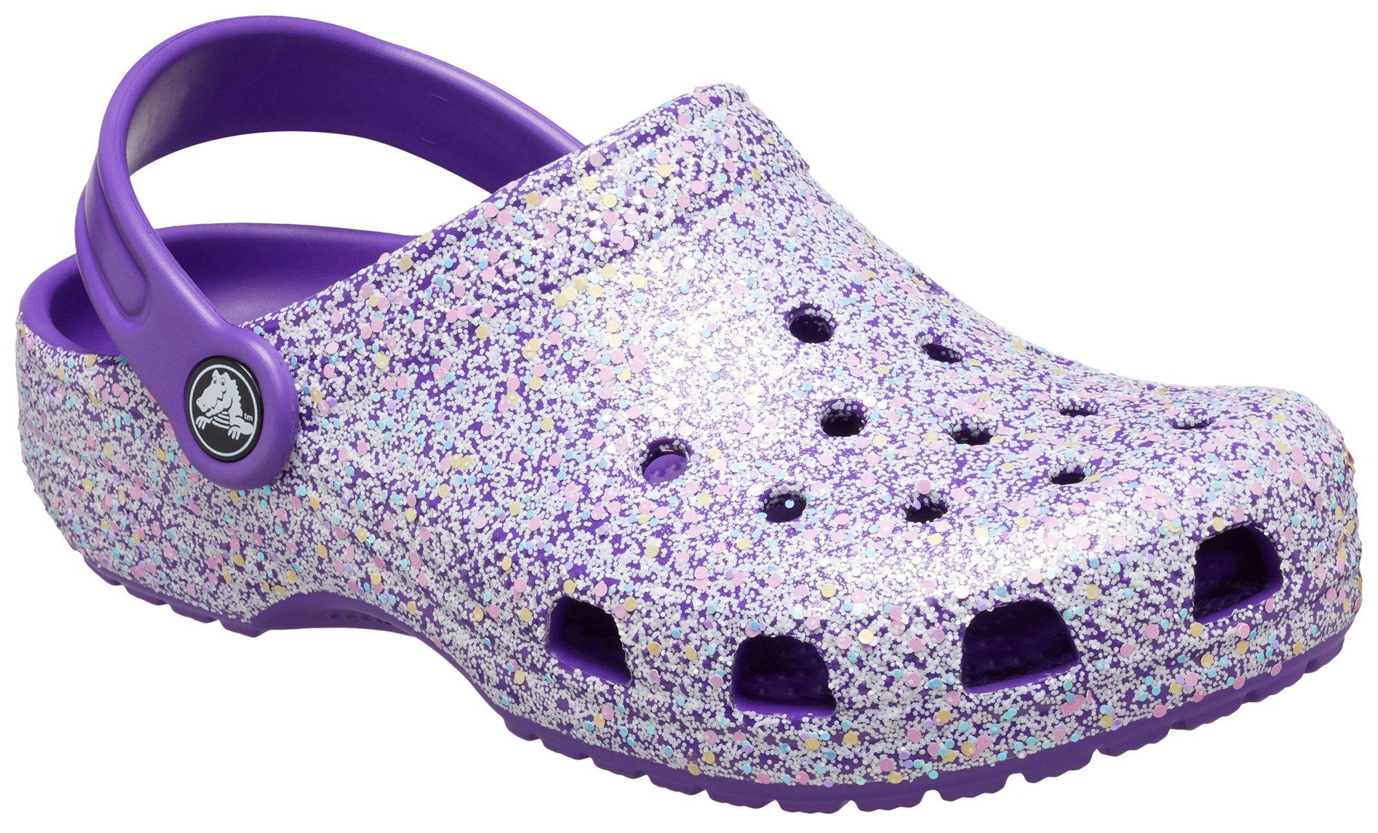 Girls Classic Glitter Mule