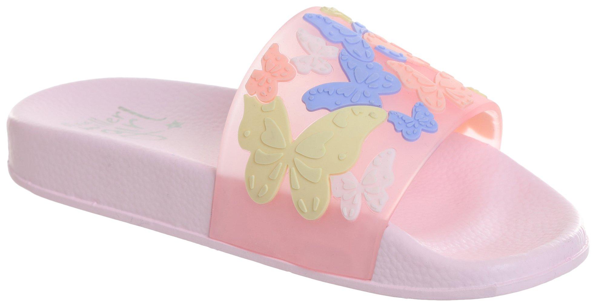 Olivia Miller Girls Butterfly Slide Pink