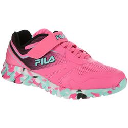 Fila Girls Galaxia 4 Strap Athletic Running Shoe