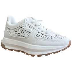 Jellypop Girls Bluebird White Casual Shoes