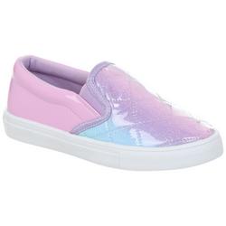 Girls Twin Gore Slip On Shoes