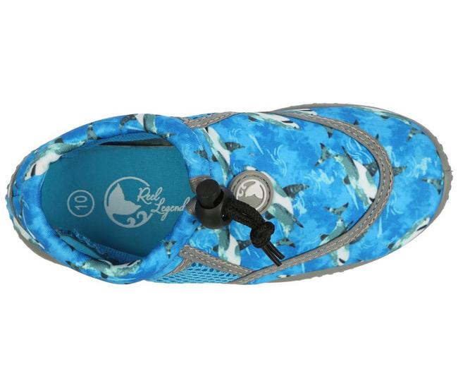 Reel Legends Boys Marlin IV PS Shark Water Shoes - Blue Shark - 1 M