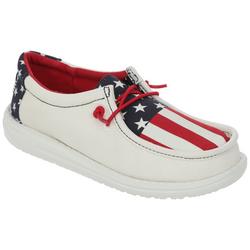 Boys Wally Americana Casue Tie Shoe