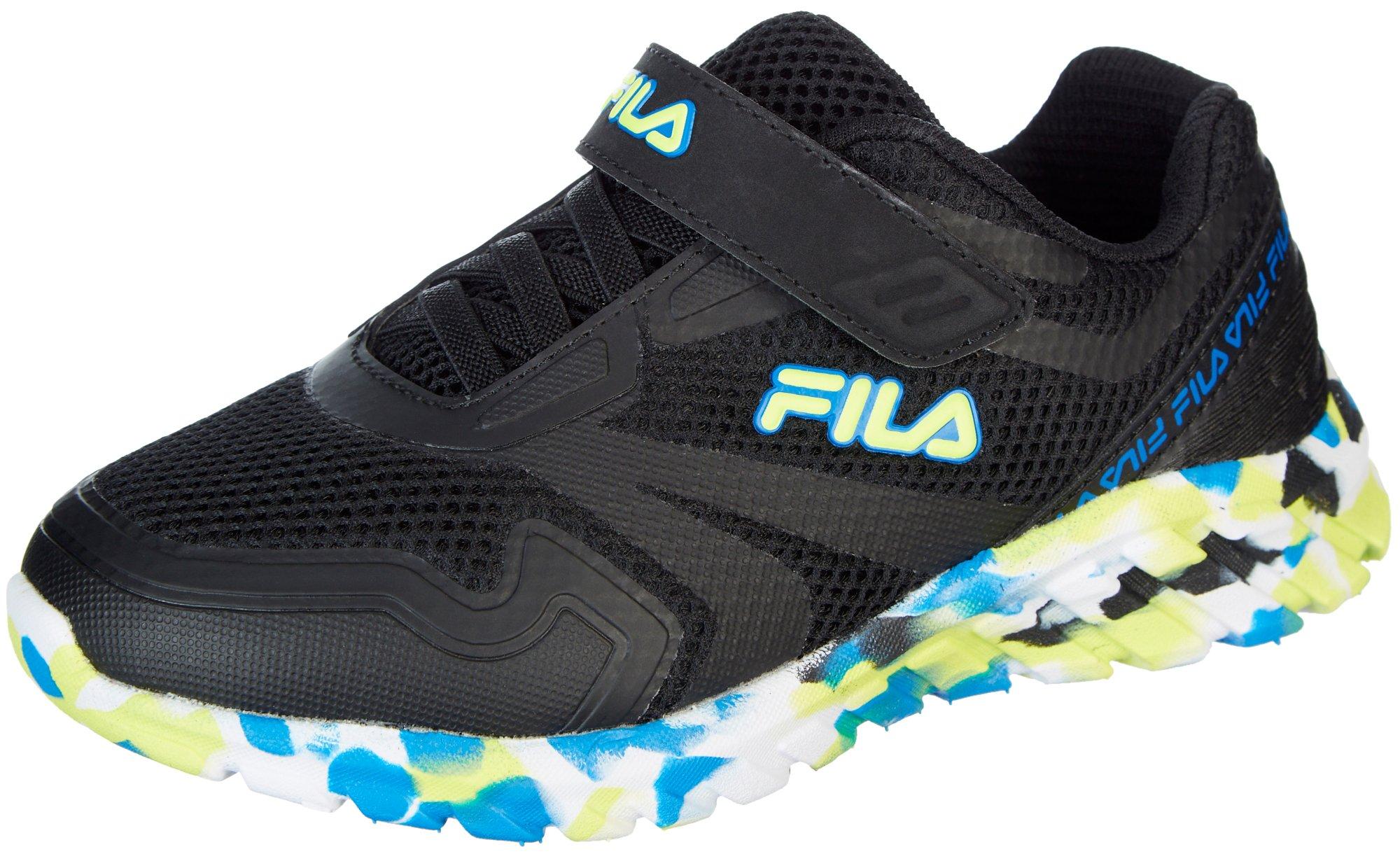 Fila Boys Galaxia 4 Strap Athletic Running Shoe