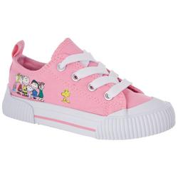 Girls Floral Snoopy Sneakers