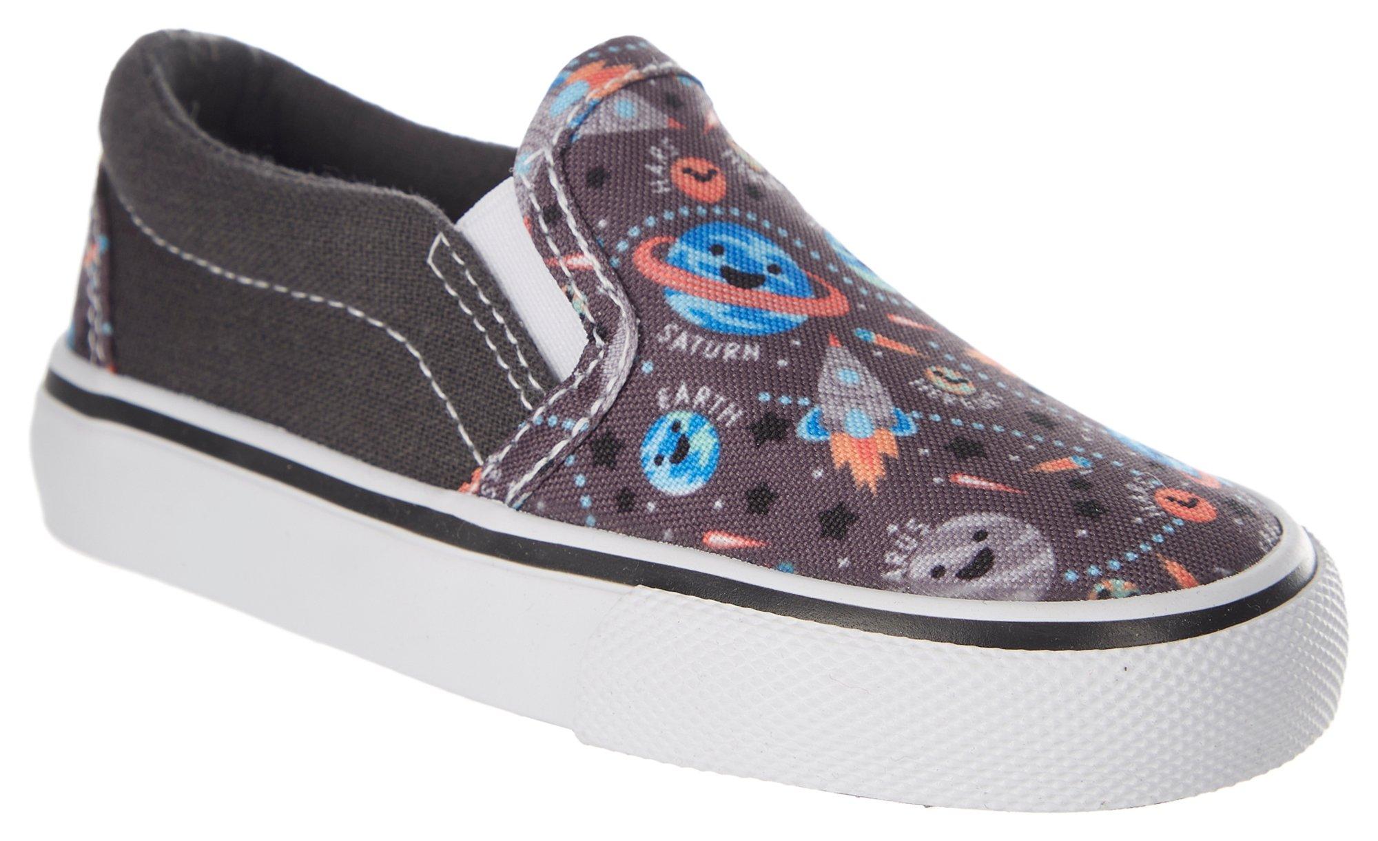 Toddler Boys Canvas Slip On Space