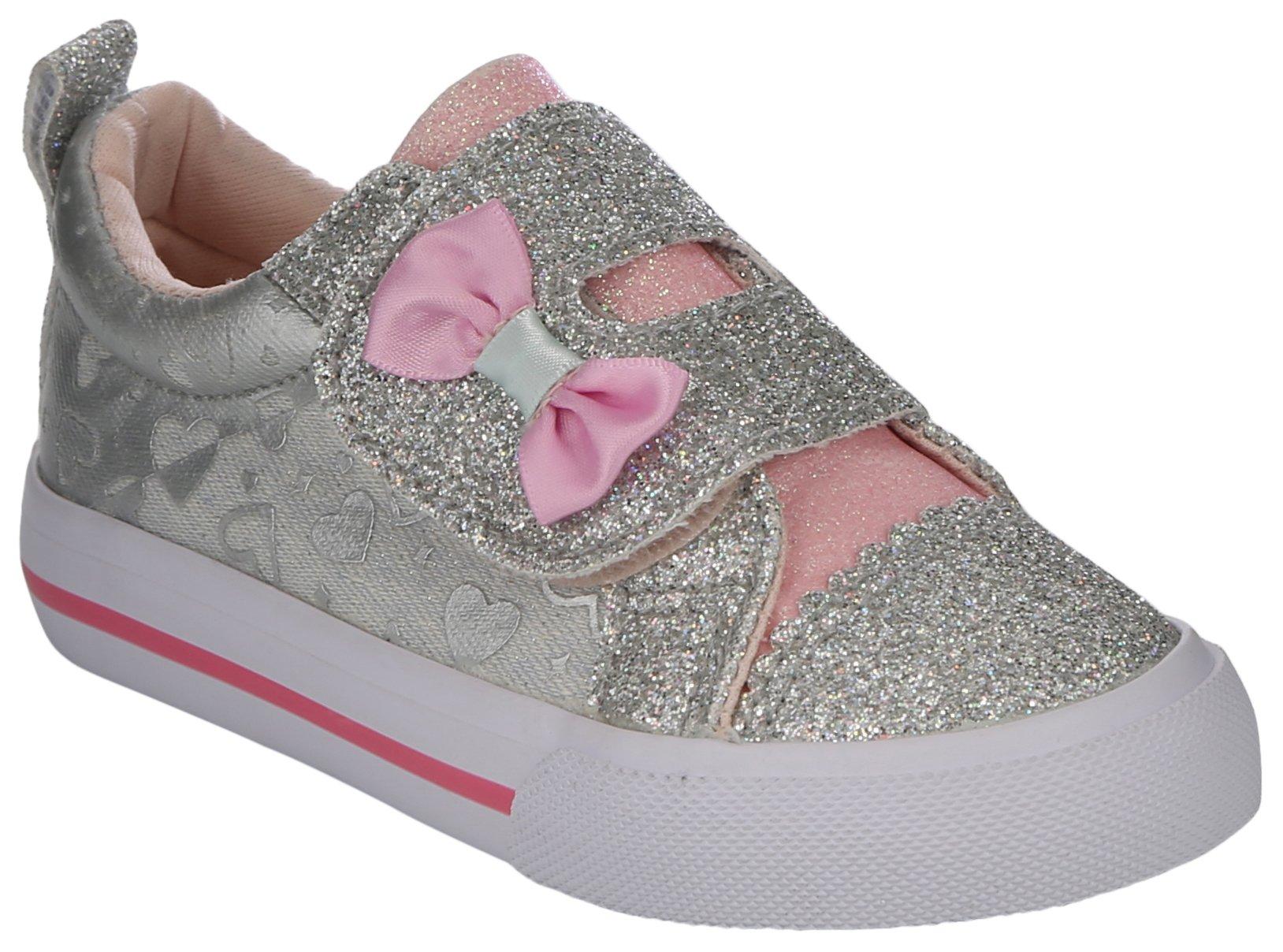 Girls Double Velcro Bow Casual Shoes