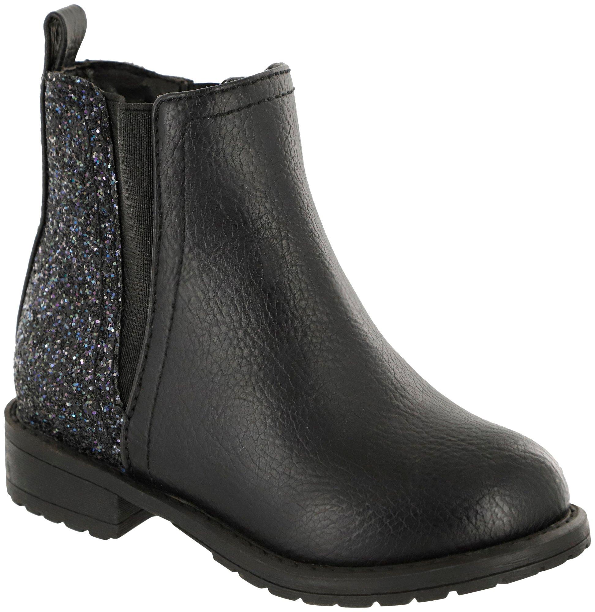 Mia Little Pratt Glitter Girls Boots - Black - 5