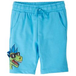 Little Boys Spiked Dino Pocket Shorts