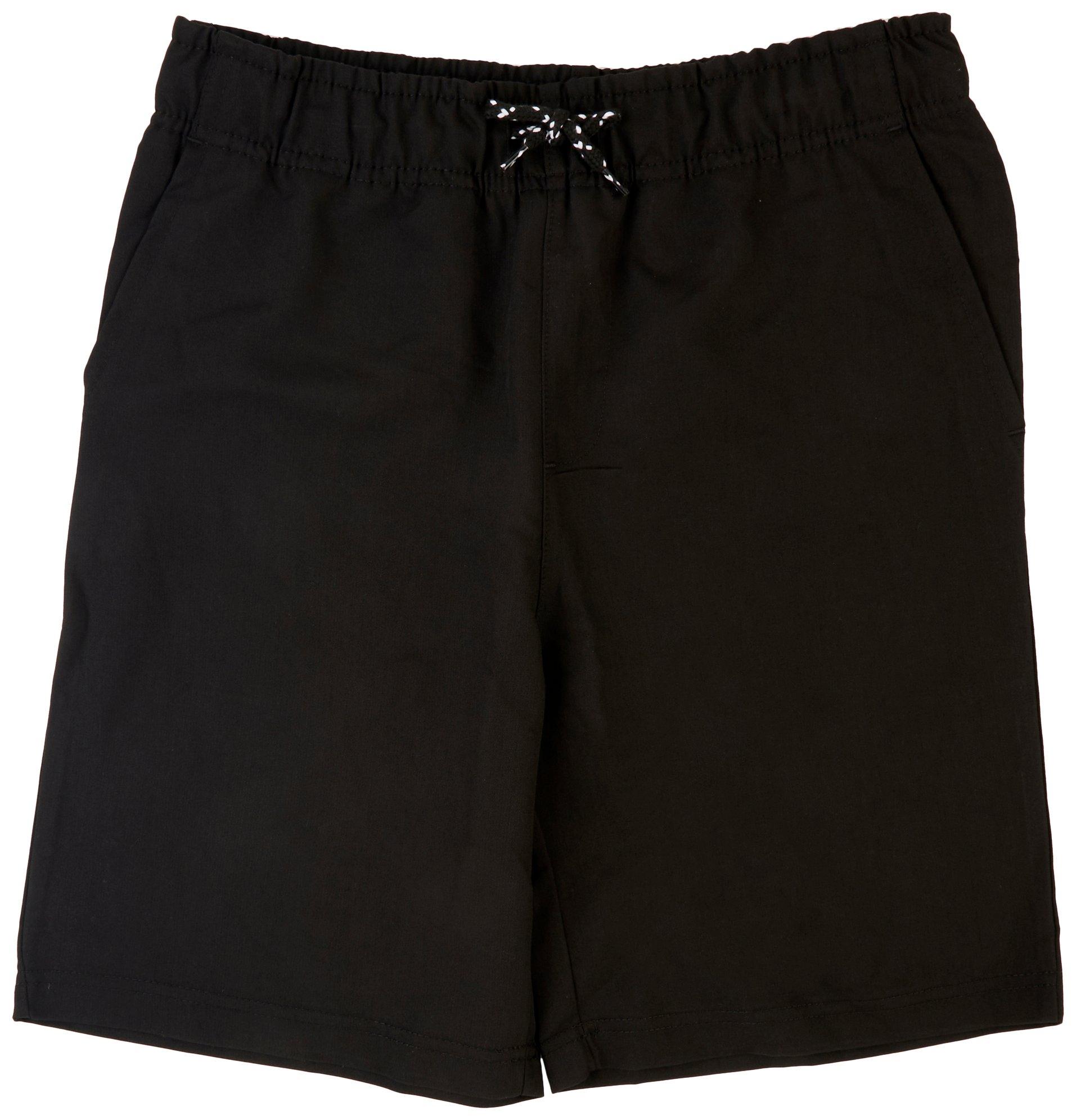 Burnside Big Boys Contrast Zip Traveler Cargo Shorts Black Small (8)