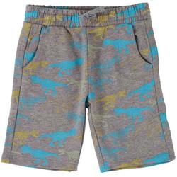 Little Boys Dinosaur French Terry Pull On Shorts