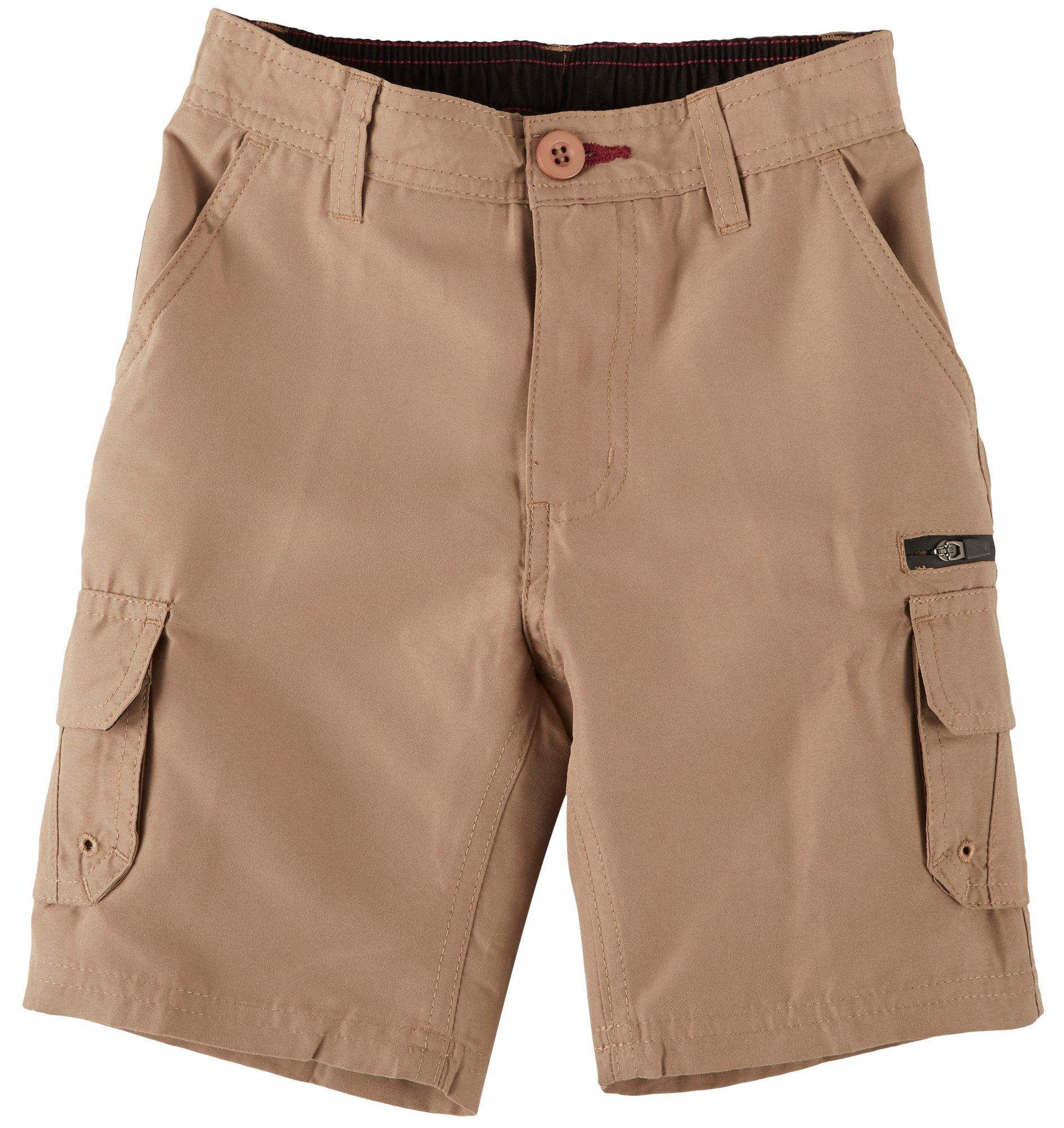 Burnside Little Boys Zipper Traveler Cargo Shorts
