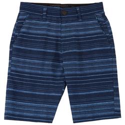 Little Boys Striped Stretch Hybrid Shorts
