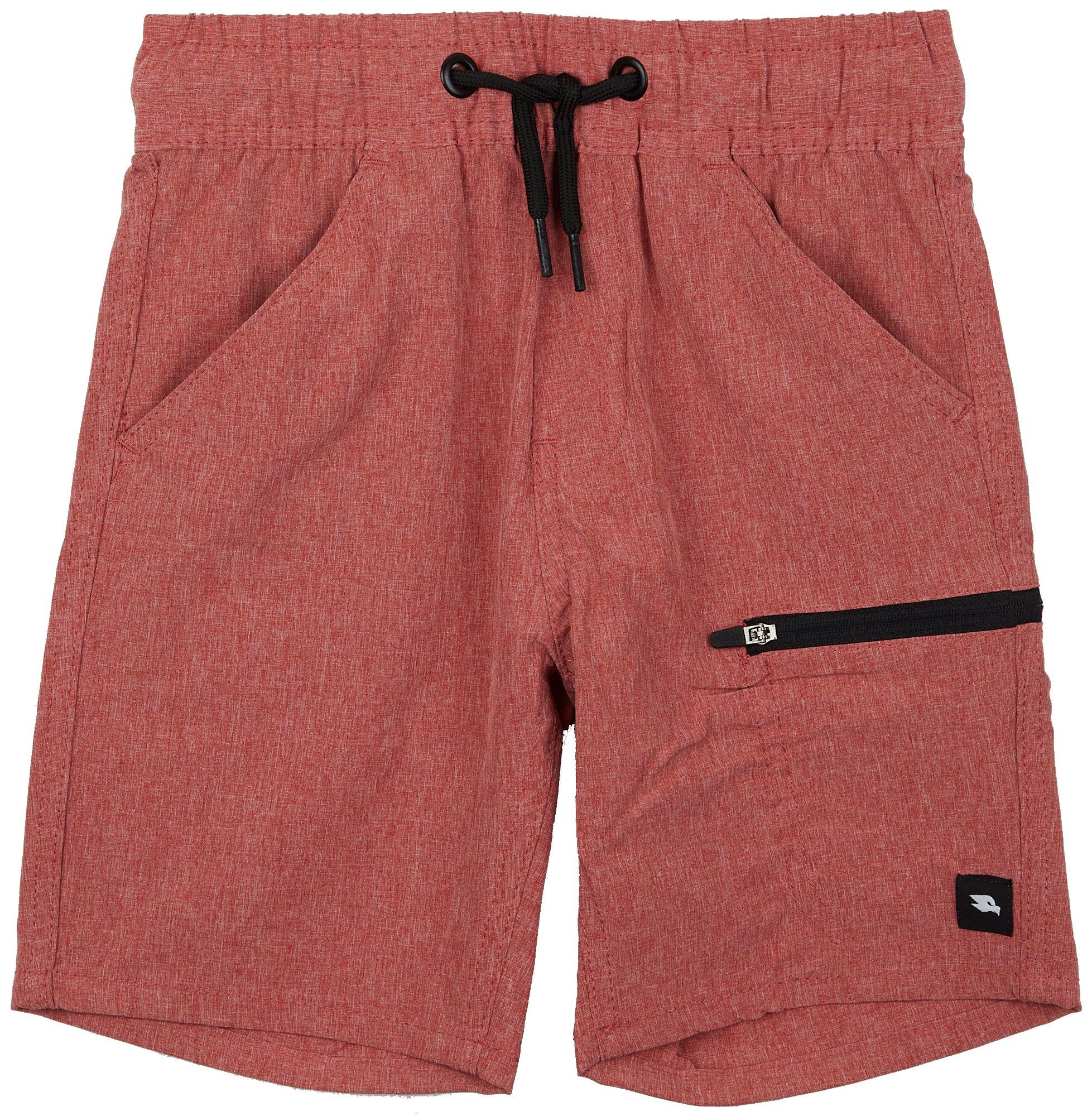 Little Boys 4-7 Heathered Hybrid Shorts