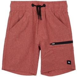 Little Boys 4-7 Heathered Hybrid Shorts