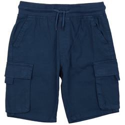 Little Boys 4-7 Utility Solid Pull On Cargo Shorts
