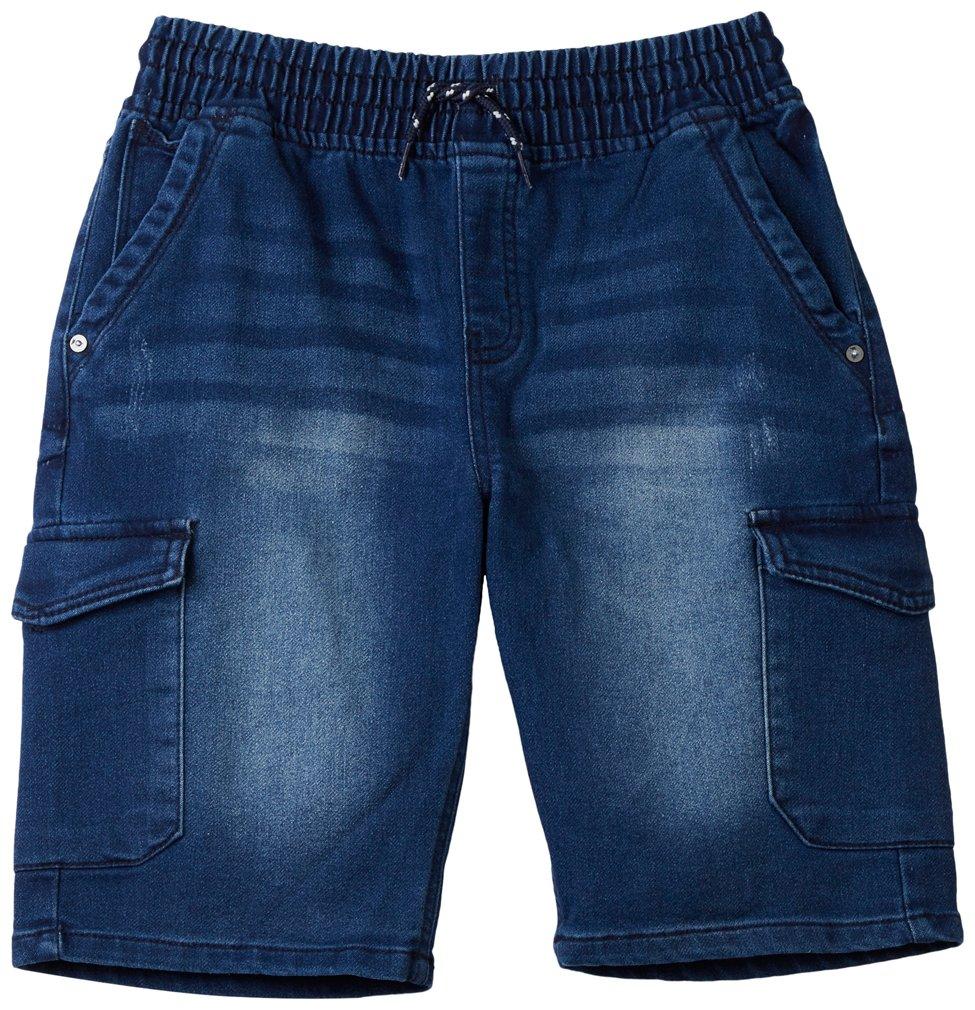 Big Boys Solid Pull On Cargo Knit Denim Shorts
