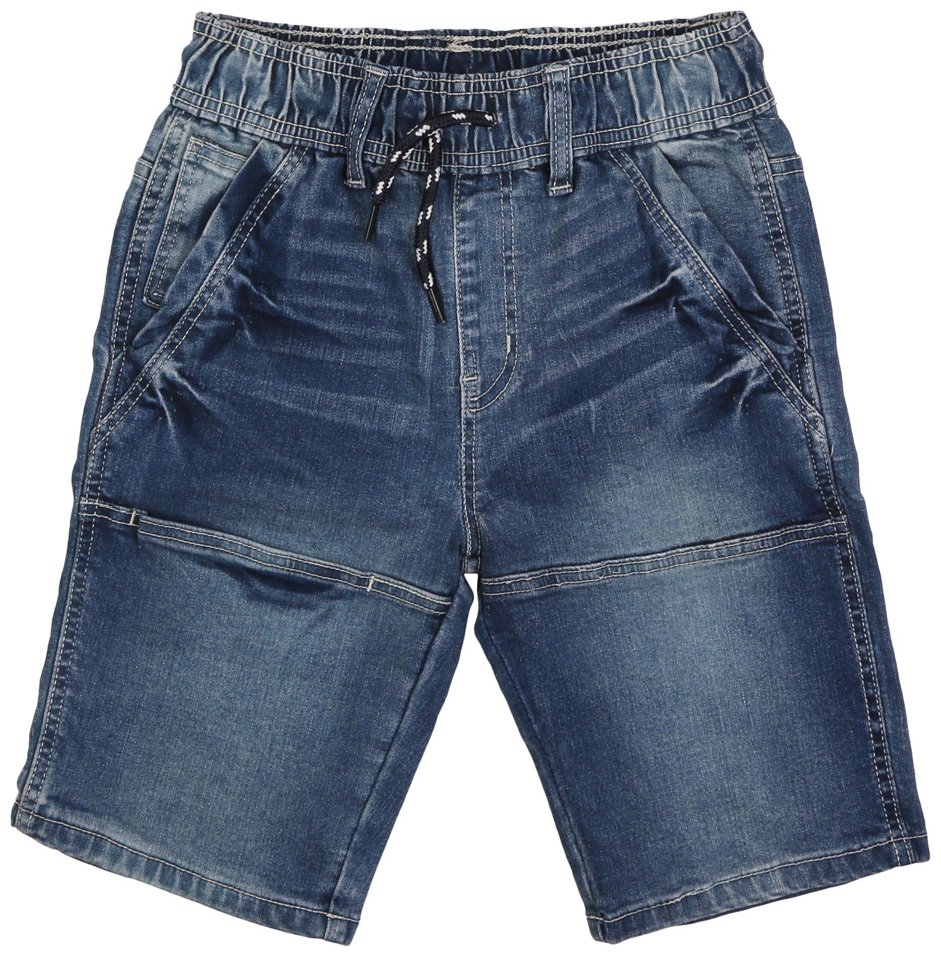 Big Boys Pull On Cargo Skater Denim Shorts