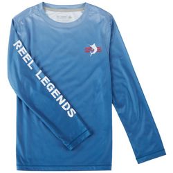 Reel Legends Big Boys Reel-Tec Florida Flag Logo T-Shirt