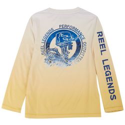 Reel Legends Big Boys Reel-Tec Outboard Motor Logo T-Shirt