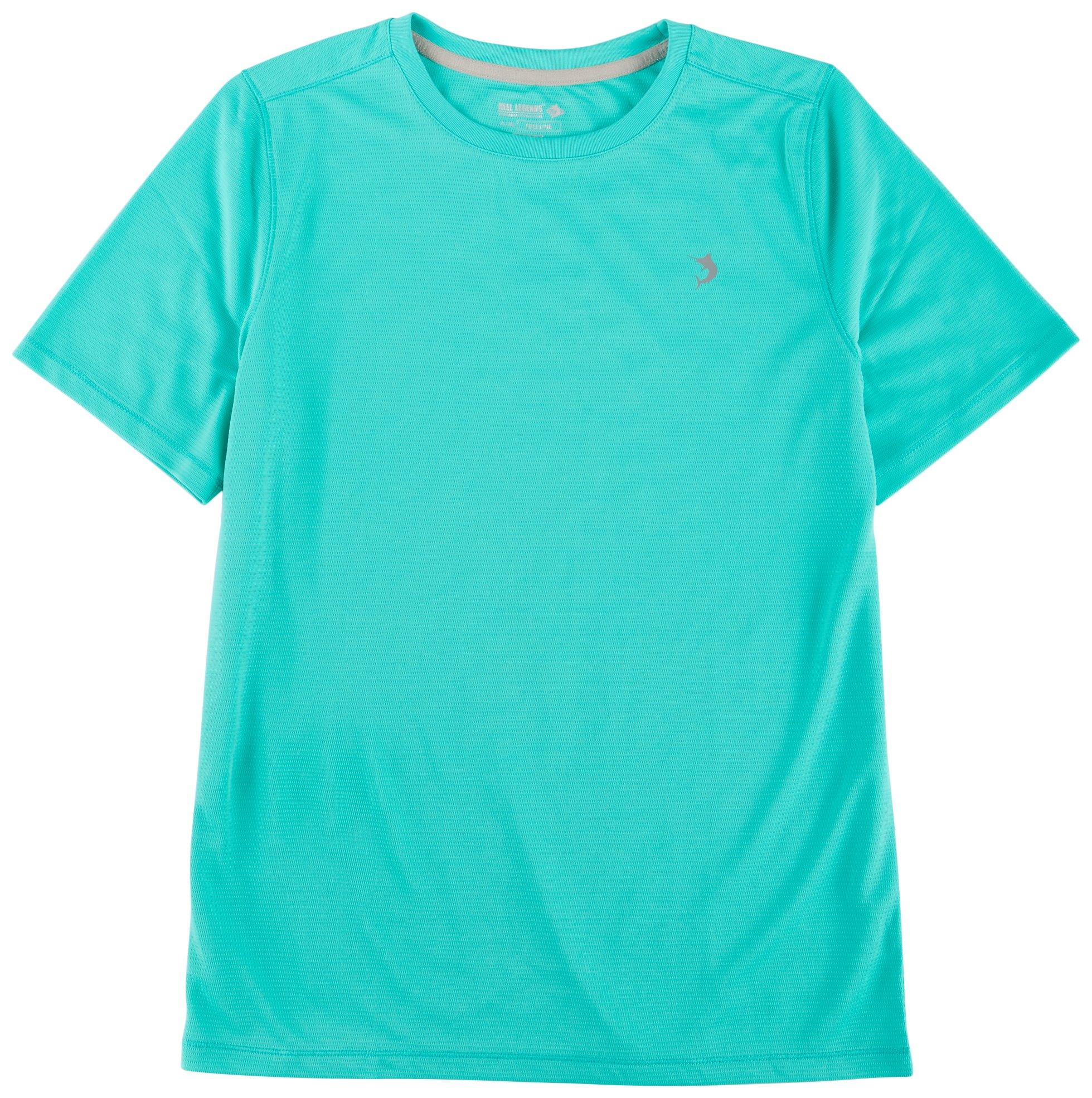 Reel Legends Big Boys Freeline Pointelle Solid T-Shirt