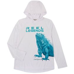 Reel Legends Big Boys Lea Szymanski Iguana Hooded T-Shirt